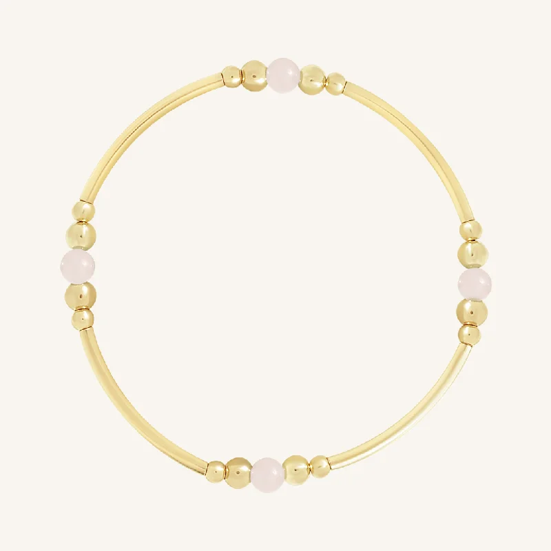 unique bracelet with birthstone-Rose Quartz Ava Bracelet - Stone of Love