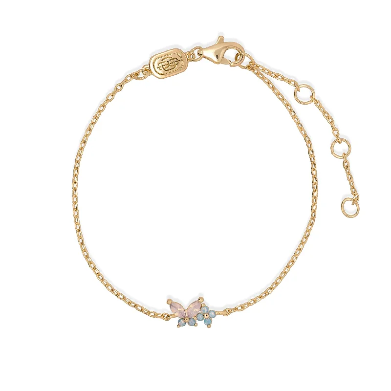 stackable silver bangles-Gold Cho Butterfly Bracelet