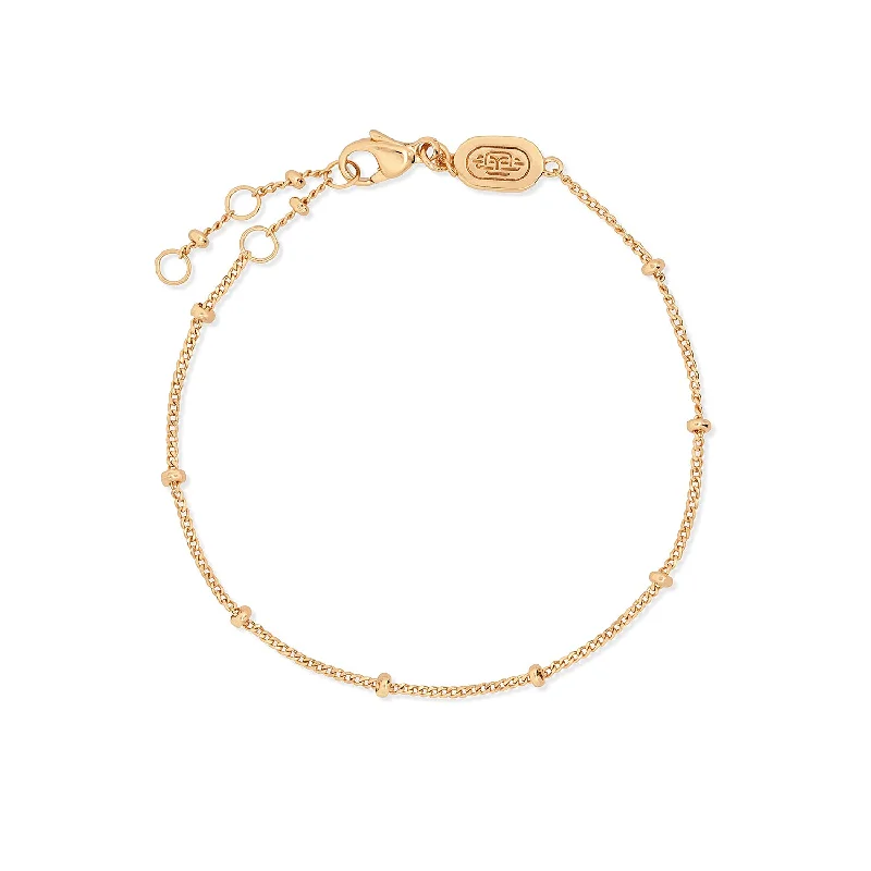 fashion gold bracelet for women-Gold Spacer Bracelet