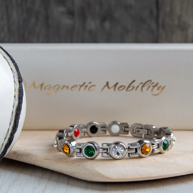 couple’s bracelet with engraved names-Irish Themed / St. Patricks Day 4in1 Magentic Bracelets