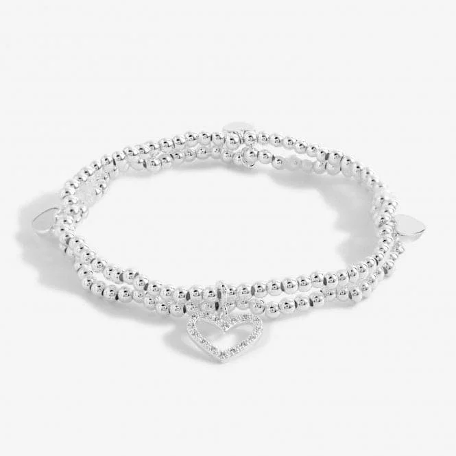 custom name bracelet for him-Lila Heart Layered Bracelet 5915