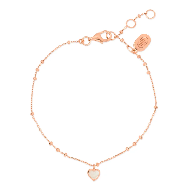 healing stone bracelet for women-Rose Gold Darlene Bracelet