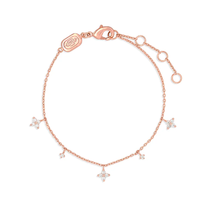 leather bracelet for women with charms-Rose Gold Hesper Bracelet