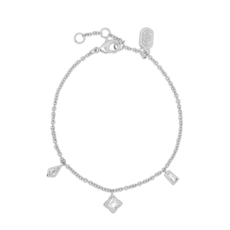 elegant multi-layer bracelet-Silver Charice Bracelet