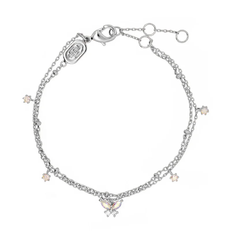 luxury gold chain bracelet-Silver Meadow Bracelet