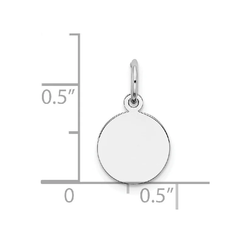 double pendant chain necklace -Diamond2Deal 925 Sterling Silver Engraveable Polished Front Satin Back Disc Pendant (L- 16 mm, W- 10 mm), Thickness 0.027 gauge