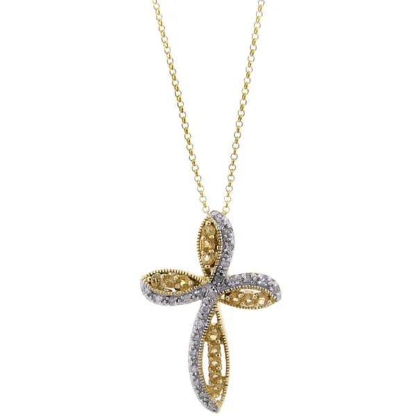 zodiac pendant necklace -Dolce Giavonna Sterling Silver Citrine and 1/4ct TDW Diamond Necklace