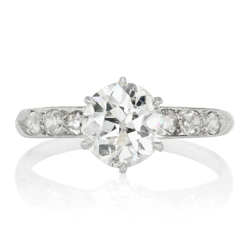 silver rings for women with diamonds-Cecil