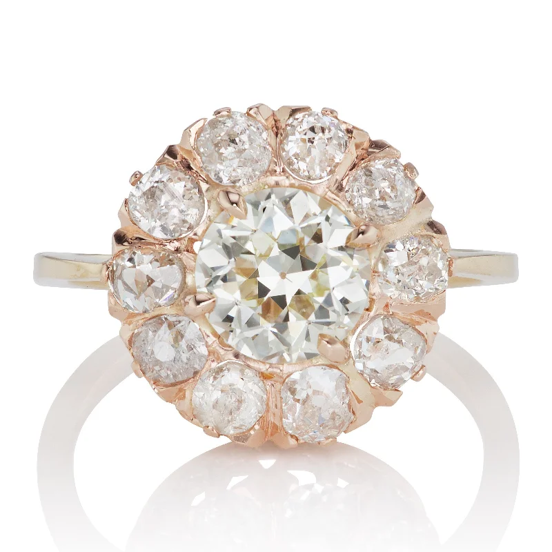 women’s platinum engagement rings-Marley