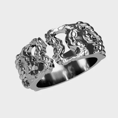 women’s platinum wedding rings with diamonds-Komainu - Ring