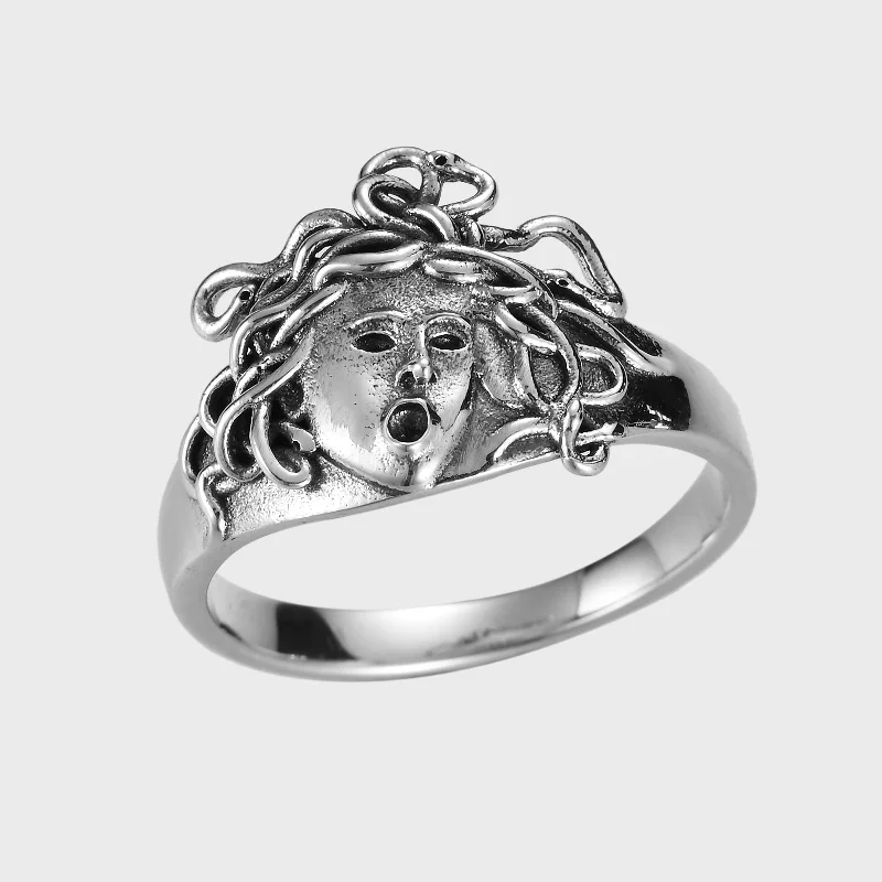 vintage wedding rings with rubies-Medusa - Ring V2