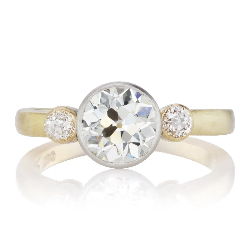 gold engagement rings for women-Halle