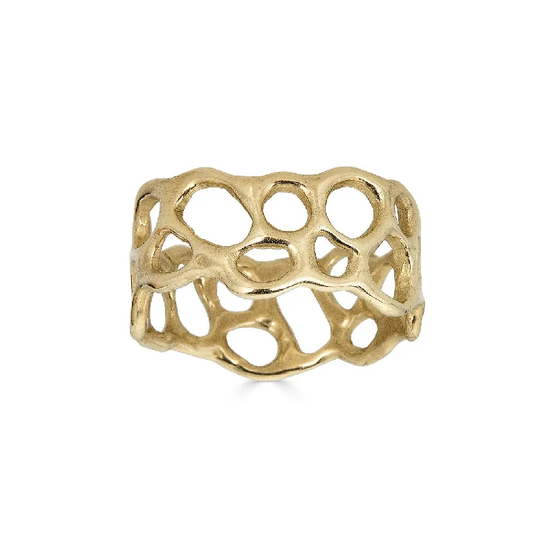 vintage promise rings for men-Morel Ring, 14k