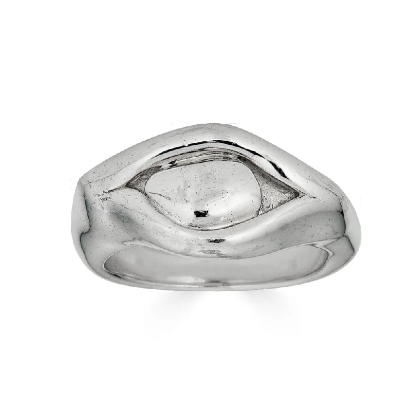 vintage wedding bands with diamonds-Protective Eye Ring x The Hunt