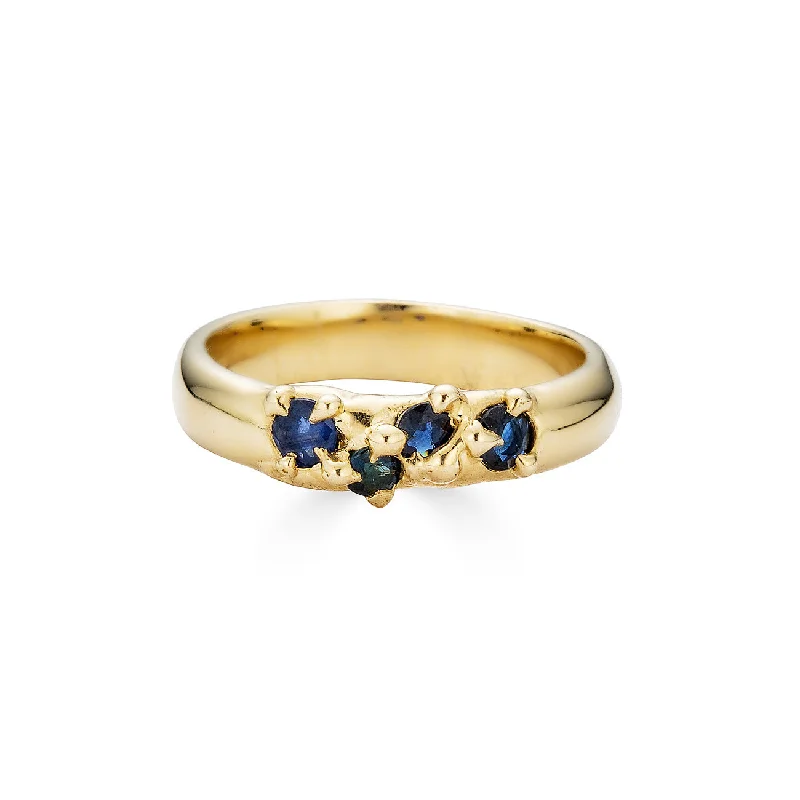 gold engagement rings for women-Sapphire ION Ring