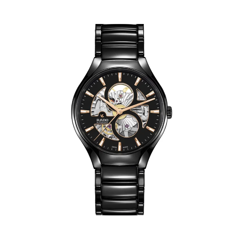 watches for men with bold, oversized faces -Rado True 40mm Ceramic Automatic Watch R27 107 172