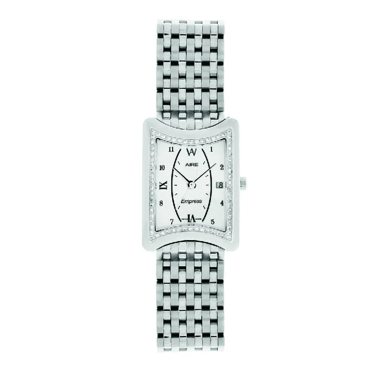 stylish watches for men with large dials -Watch - Aire Empress Swiss Made Diamond Bezel Limited Edition Watch For Women