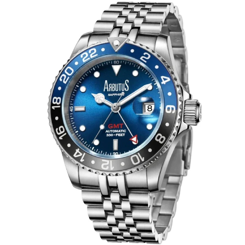 stylish watches for women with blue accents -Arbutus - AR2102SUS