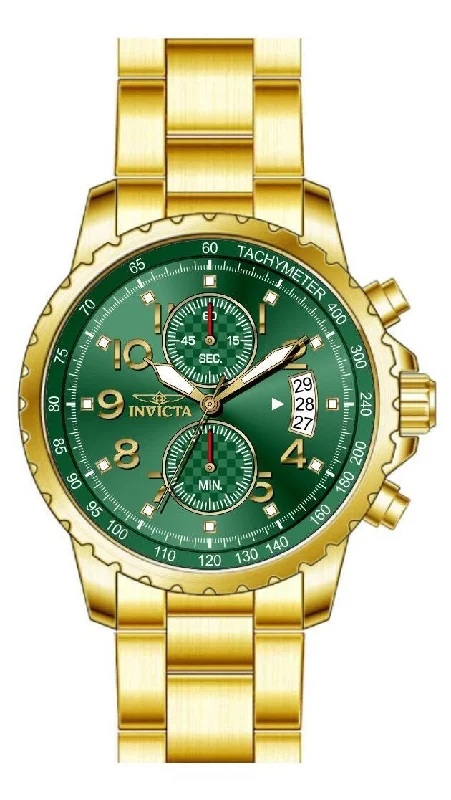 watches for men with leather straps and silver accents -Band For Invicta Specialty  Men 48898