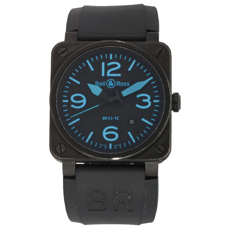 high-end smartwatches with heart rate monitor -Bell & Ross BR03 BRO3-92 42mm Ceramic Watch