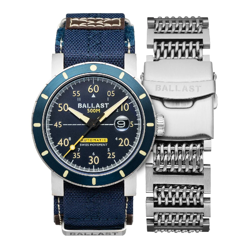 watches for men with black ceramic bands -BLUE CLASSIC