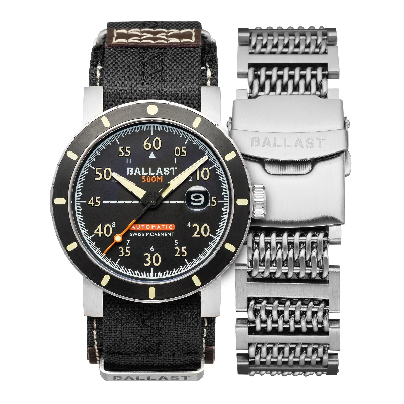 men's dress watches with classic design -BLACK TIDE