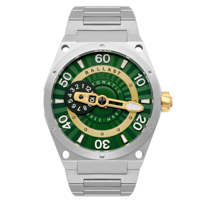 stylish watches for women with silver accents -Green