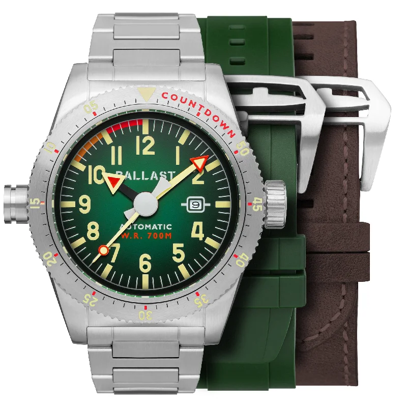 women's watches with square dials -GREEN