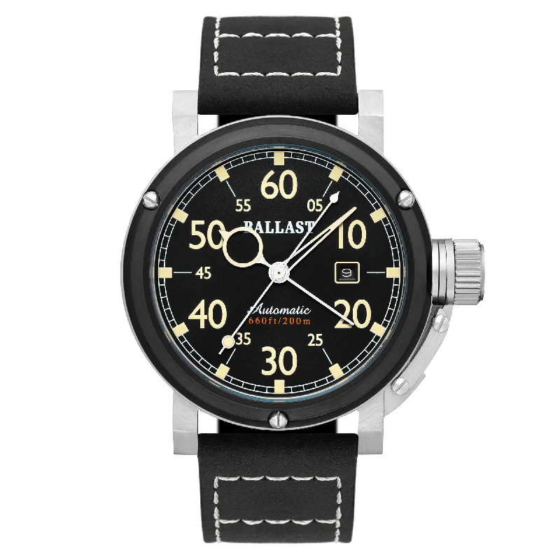 watches with automatic movement for men -BLACK