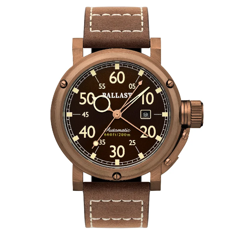 best watches for men with large faces -BROWN