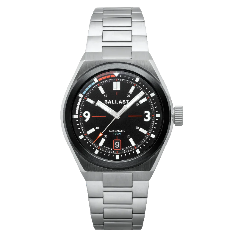 luxury watches for men with simple design -PETROL BLACK