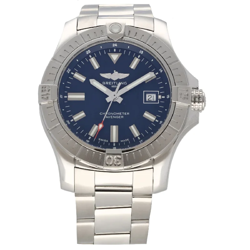 waterproof watches for deep-sea divers -Breitling Avenger A17318 43mm Stainless Steel Watch