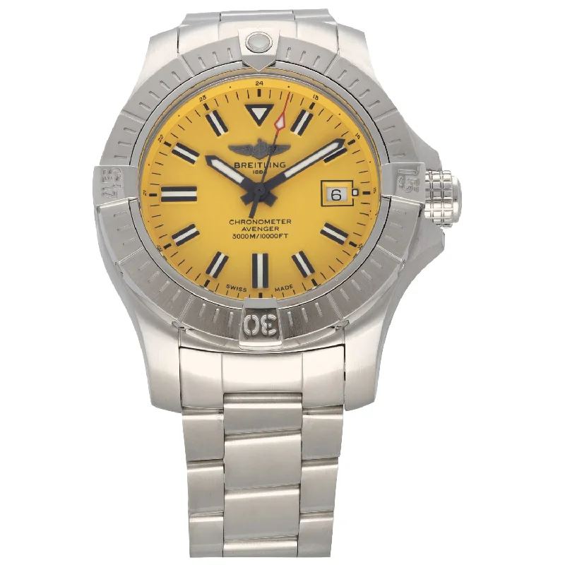 elegant watches for formal events -Breitling Avenger A17319 45mm Stainless Steel Watch