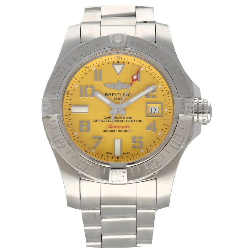 best watches for men with sporty designs -Breitling Avenger II A17331 45mm Stainless Steel Watch