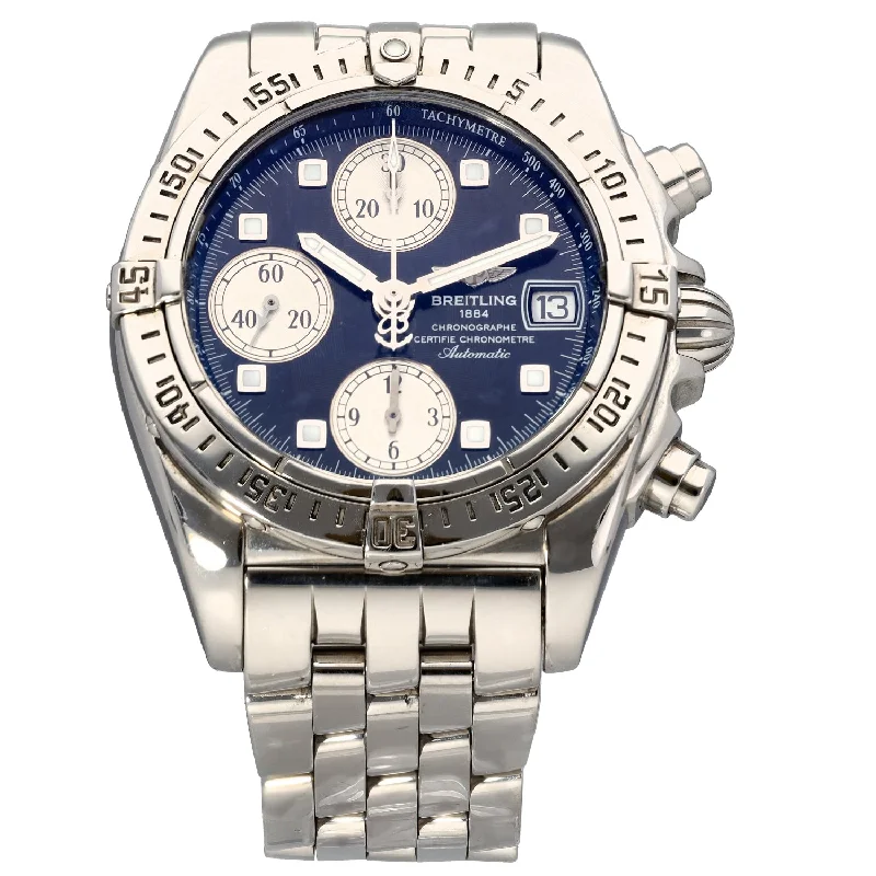 stylish watches with unique time markers -Breitling Cockpit A13357 39mm Stainless Steel Watch