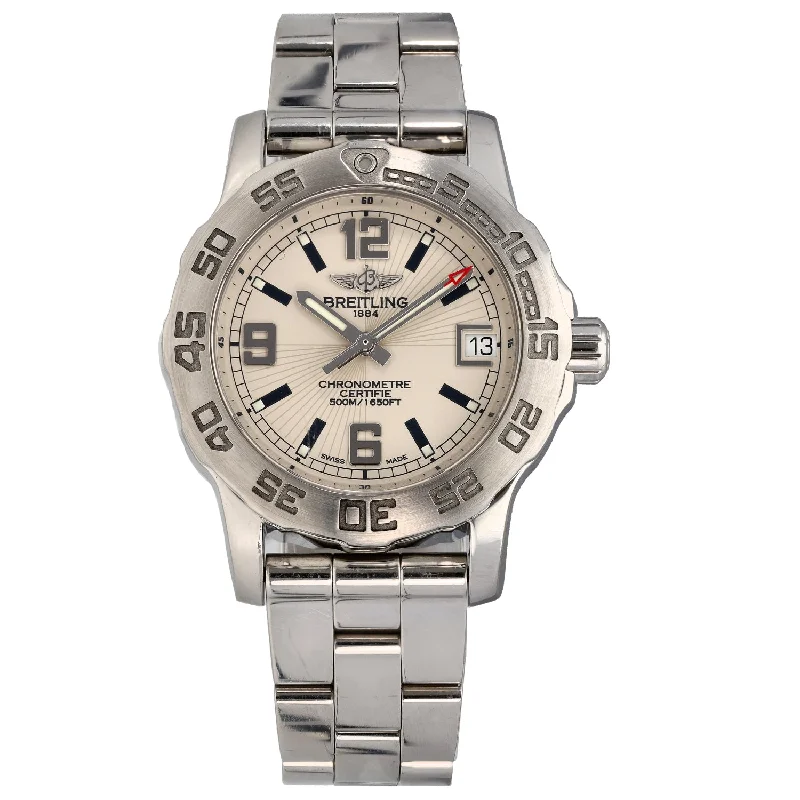 men's luxury watches with sophisticated designs -Breitling Colt A77387 33mm Stainless Steel Watch