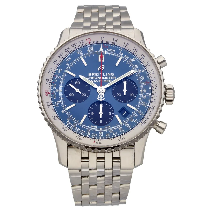 women's watches with unique dial designs -Breitling Navitimer 01 AB0121 43mm Stainless Steel Watch