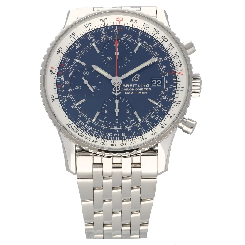 stylish watches with unique time markers -Breitling Navitimer Heritage A13324 40mm Stainless Steel Watch