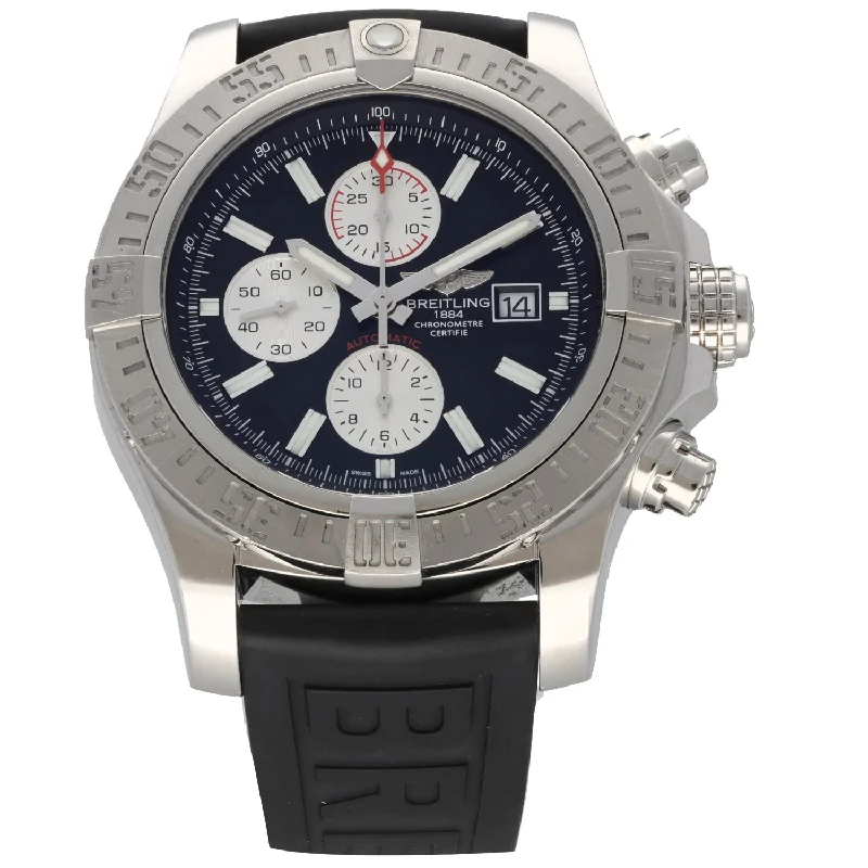 luxury watches for collectors under 500 -Breitling Super Avenger II A13371 48mm Stainless Steel Watch