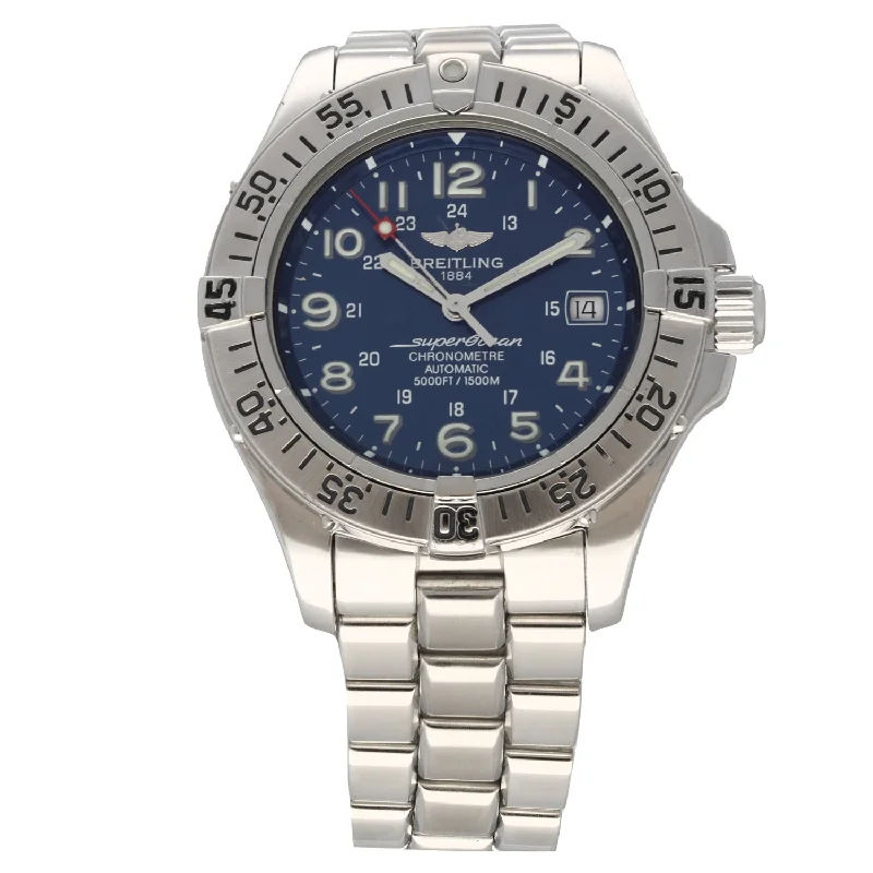 affordable watches for women with style -Breitling Superocean A17360 42mm Stainless Steel Watch