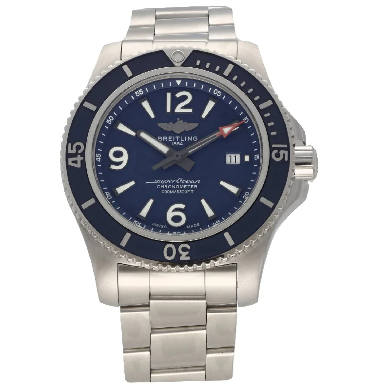 men's dress watches with classic design -Breitling Superocean A17367 44mm Stainless Steel Watch