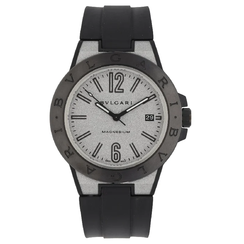 watches for men with black ceramic bands -Bvlgari Diagono DG 41SMC 41mm Magnesium Watch