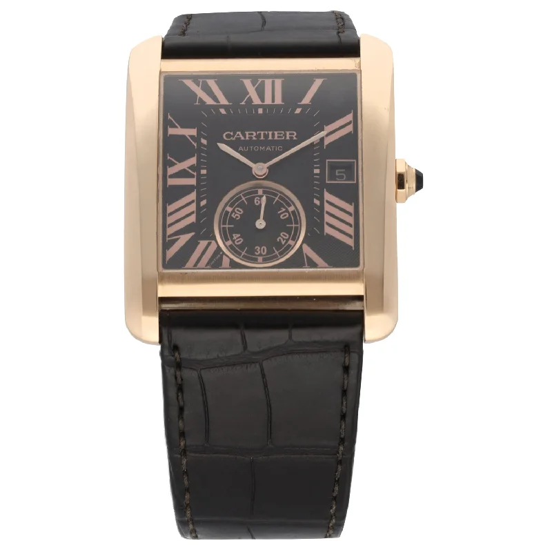 women's watches with unique floral designs -Cartier Tank MC W5330002 34mm Gold Watch