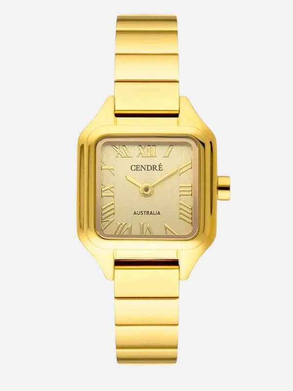 luxury watches for women with gemstone dial -Oscar Watch - Gold