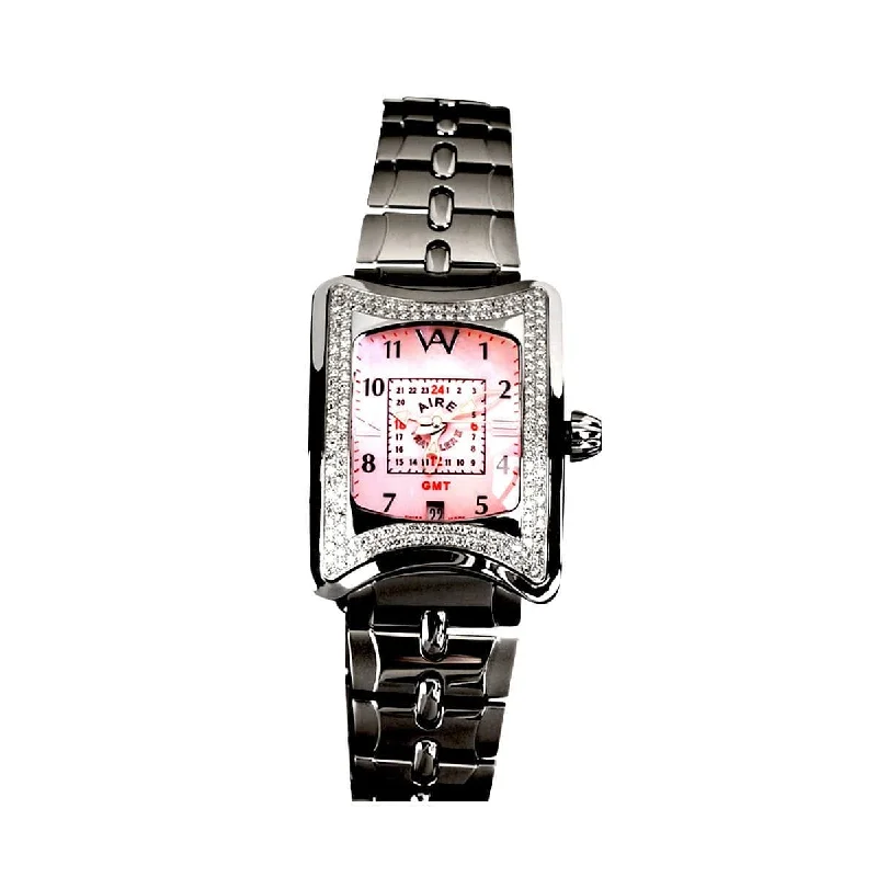 best watches for women with date feature -Watch - Aire Traveler II GMT Swiss -Made Automatic Unique Diamond Watch For Men And Women