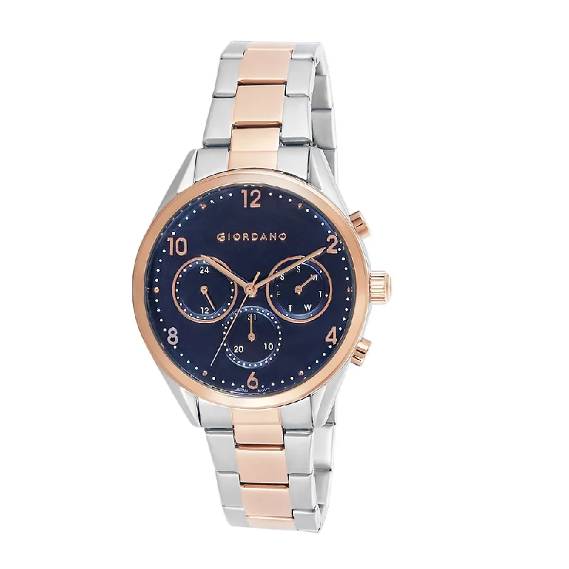 affordable fitness tracking smartwatches -Giordano Multifunctional Blue Dial Men's Watch 1944-66