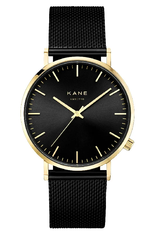 best casual watches for women with leather bands -Gold Club Black Mesh