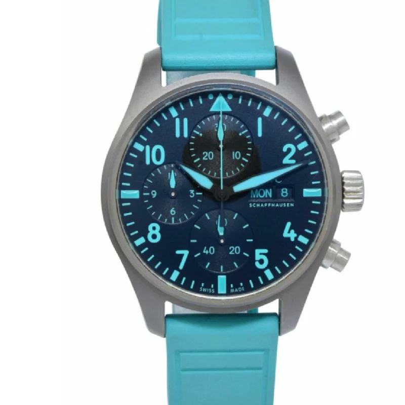 affordable luxury watches for men -IWC Pilot Chronograph 41mm – Mercedes-AMG Petronas Formula One Limited Edition – New – Full Set