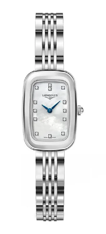 best mechanical watches for collectors -Longines Equestrian Stainless Steel Mother-Of-Pearl Dial Diamonds Quartz Womens Watch L6.140.4.87.6