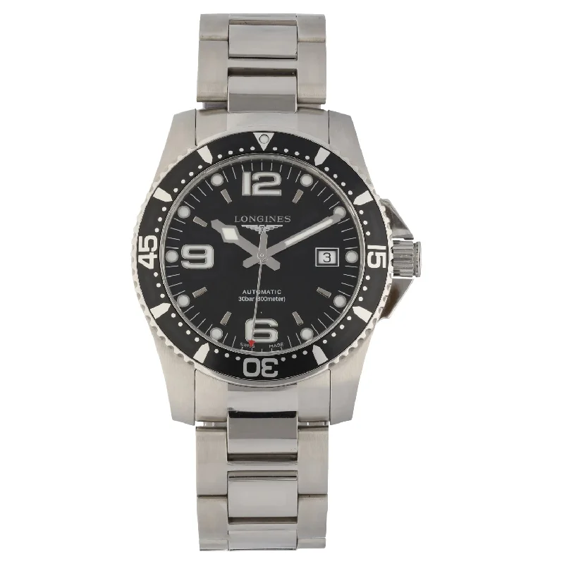 watches with digital display for active lifestyles -Longines Hydro Conquest L3.642.4 41mm Stainless Steel Watch